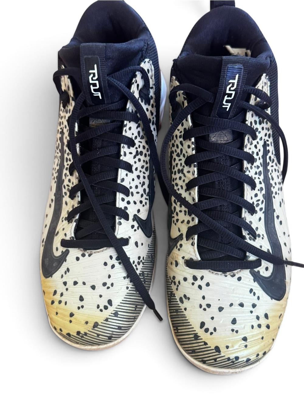 Mike Trout Nike Black & Tan Spotted baseball Cleats